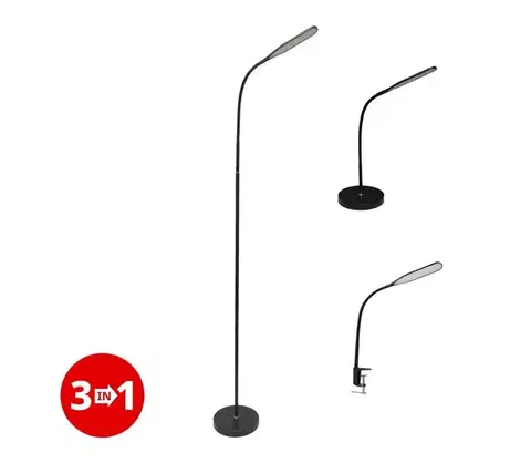 Lampy  light LED Stmievateľná lampa 3v1 LED/10W/230V 3000/4000/6000K CRI 90 čierna 3350CN