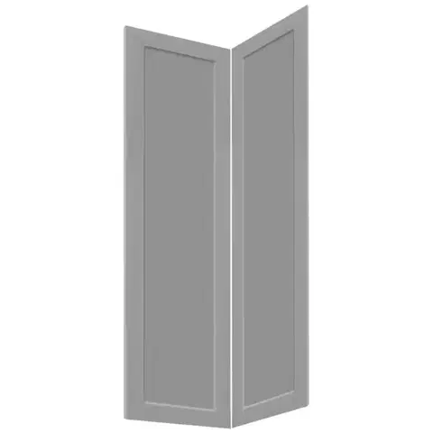 Kuchynské skrinky Čelo skrinky Luxeo F15-G60N2(72) rám grey