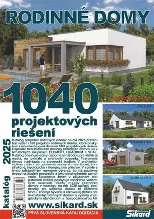 Dom, byt, stavba Rodinné domy 2025 - 1040 projektových riešení
