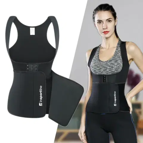 Zdravotné bandáže a ortézy Fitness korzet inSPORTline Corbeam čierna - M