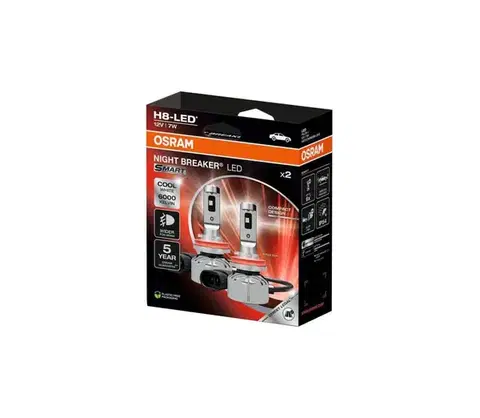 Žiarovky SADA 2x LED žiarovka do auta NIGHT BREAKER SMART H8 PGJ19-1/7W/12V 6000K - Osram 64212DWNBSM-2HB