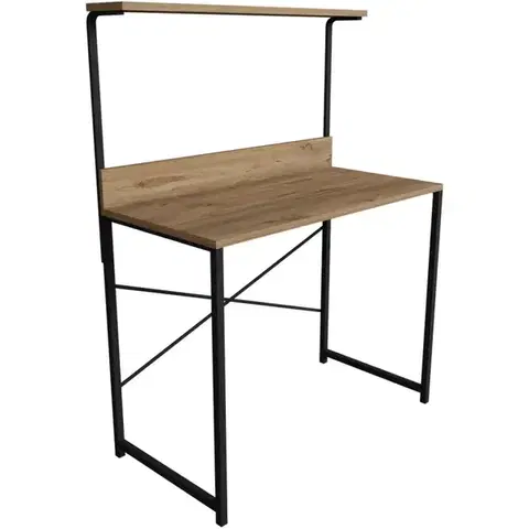 Moderné kancelárske stoly Písací stôl Fd-4590sd-001 prírodná/čierna