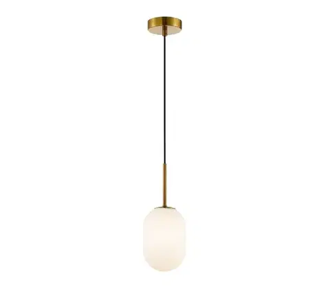 Svietidlá  Luster na lanku ALIAS 1xG9/8W/230V pr. 12 cm zlatá ML0317