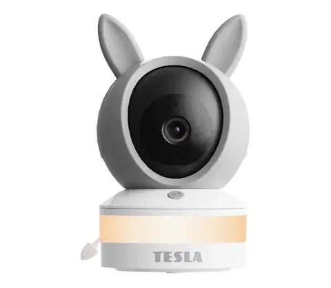 Bezpečnostné kamery TESLA Electronics Bambino - Inteligentná detská chôvička 4 MP 2560p 5V Wi-Fi šedá/biela TBBWBM40