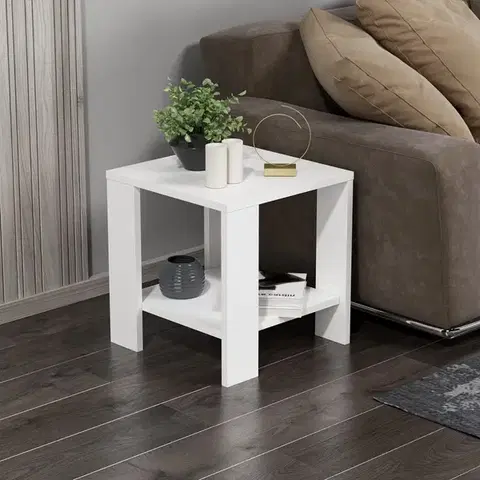 Konferenčné stolíky Príručný stolík / Odkladací stolík Midi Yan - White