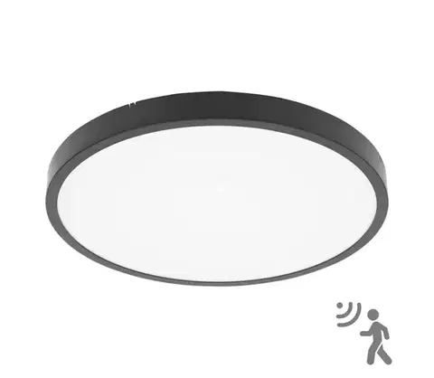 Svietidlá BRILAGI - LED kúpeľňové stropné svietidlo so senzorom ZENNA LED/24W/230V pr. 35 cm IP44 antracit BRW3090-24W/HF/AN