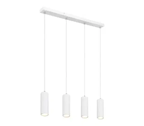 Svietidlá Globo 57911-4HW - Luster na lanku ROBBY 4xGU10/35W/230V biela 57911-4HW