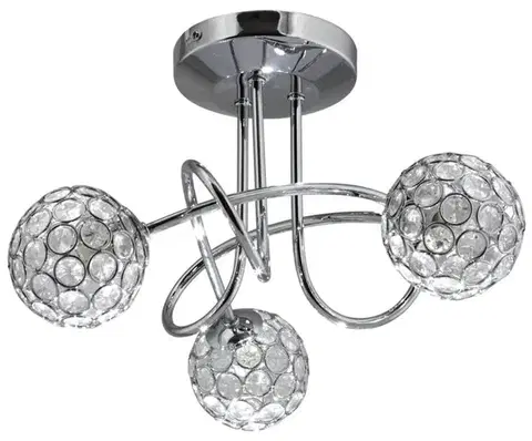 Stropná svetla stropná lampa výpredaj stropná lampa starlet 3x40w g9 chróm/priehľadná