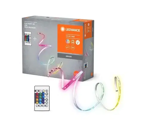 LED osvětlení Ledvance - LED RGB Stmievateľný pásik FLEX AUDIO 3m LED/12,5W/230V + DO 4099854095382