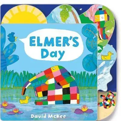 Leporelá, krabičky, puzzle knihy Elmer's Day - Tabbed Board Book - David McKee