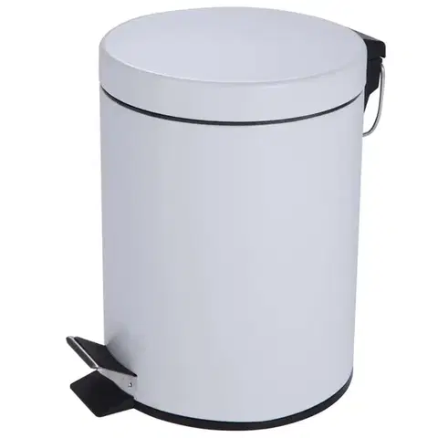 Kovové koše Odpadkový kôš 3L biely