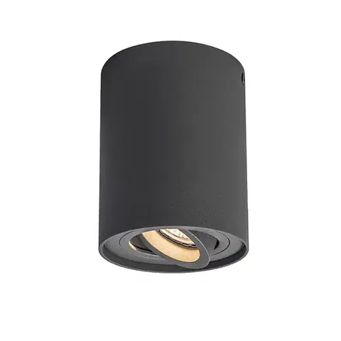 Bodove svetla Inteligentný prisadený reflektor tmavosivý naklápací vrátane WiFi GU10 - Rondoo Up