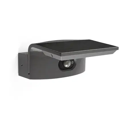 Svietidlá FARO Barcelona FARO 74456 - LED solárne nástenné svietidlo so snímačom pohybu LUMA LED/5W/3,7/230V IP65 antracit 74456