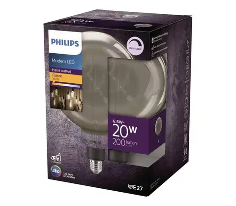 LED osvetlenie Philips LED stmievateľná žiarovka FILAMENT G200 E27/6,5W/230V 1800K 8719514315396