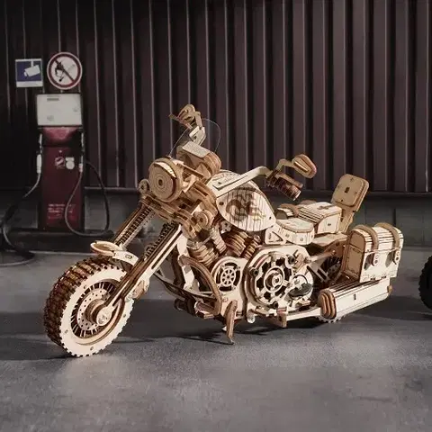 3D puzzle 3D Creative Drevené 3D Puzzle Motorka - mechanická