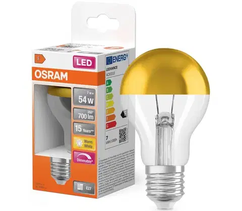 Žiarovky LED žiarovka so zrkadlovým vrchlíkom SUPERSTAR E27/7W/230V 2700K zlatá - Osram 4099854785535