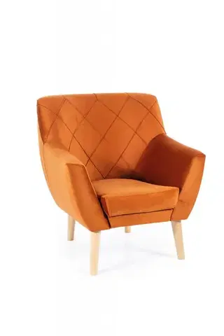 Kreslá Kreslo KIER 1 VELVET buk Signal