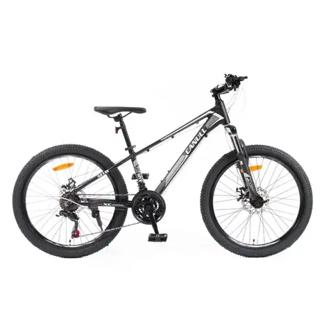 Bicykle Juniorský bicykel Canull XC 241 24" - model 2026 čierna/biela - S (135-161 cm)