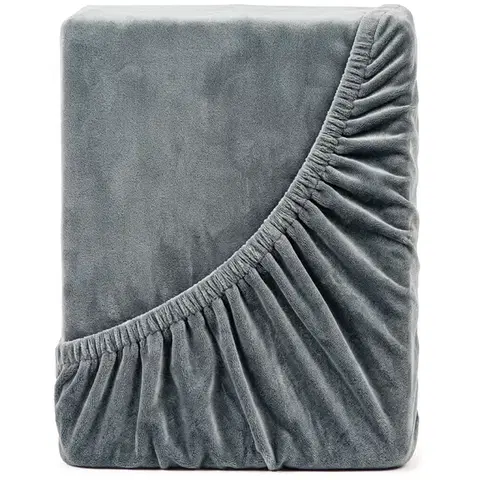 Plachty 4Home Prestieradlo mikroflanel tmavosivá, 160 x 200 cm