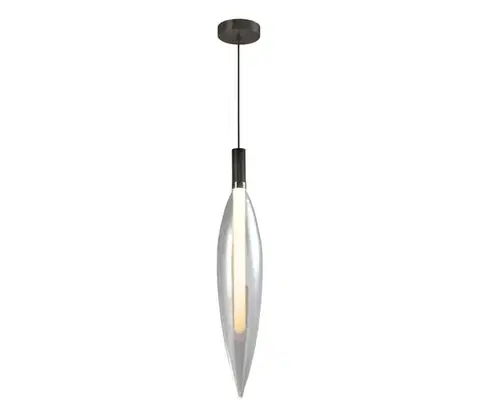 Svietidlá  Luster na lanku NORDIC 1xG9/5W/230V čierna/priehľadná 31-51349
