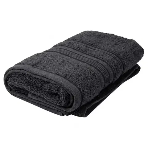 Bytový textil Viskózový uterák Fancy 50x100 cm Čierna