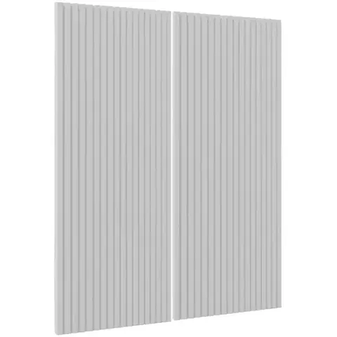 Kuchynské skrinky Čelo skrinky Luxeo F14-G80(100) ryfla white