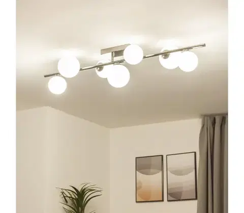 Svietidlá BRILAGI - LED Prisadený luster MILLA 7xG9/3W/230V čierny chróm/biela 7010-7CW