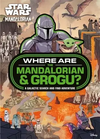 Nalepovačky, vystrihovačky, skladačky Star Wars: Where are The Mandalorian and Grogu? Search and Find Activity Book - Walt Disney