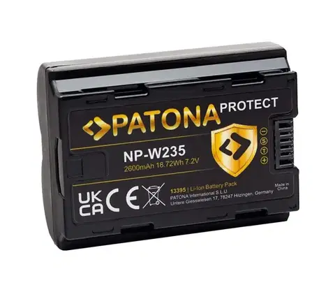 Predlžovacie káble PATONA - Aku Fuji NP-W235 2600mAh Li-Ion 7,2V Protect X-T4 PT13395