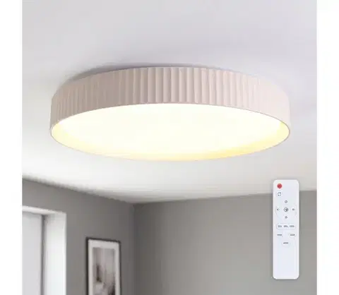 Svietidlá BRILAGI - LED stmievateľné stropné svietidlo LUCIA LED/60W/230V priemer 59 cm béžové + diaľkové ovládanie WO800-OEM41-60