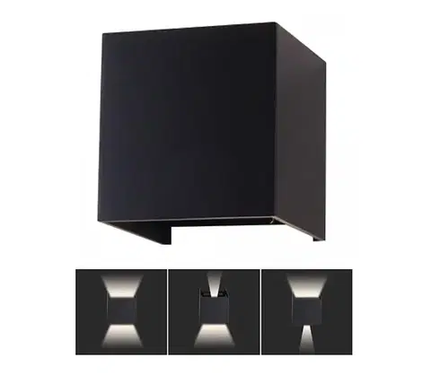 LED osvetlenie  LED Vonkajšie nástenné svietidlo LED/11W/230V 4000K IP65 čierna 218530