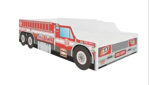 Postele ArtAdrk Detská auto posteľ FIRE TRUCK Prevedenie: 80 x 160 cm