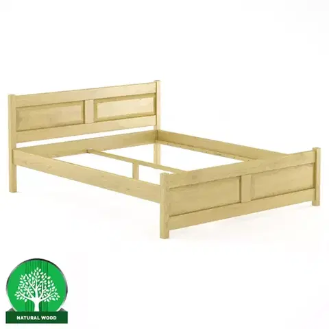 Drevené postele Posteľ buková LK109–160x200 prírodné