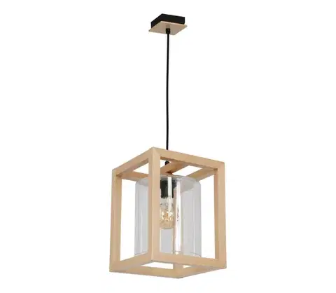 Svietidlá  Luster na lanku LEGNO 1xE27/60W/230V 8423