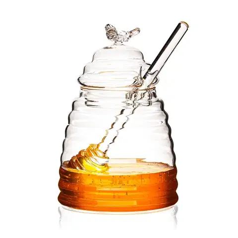 Misky a misy 4Home Sklenená dóza na med Honey