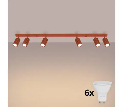Svietidlá BRILAGI - LED bodové svietidlo CRESTO 6xGU10/10W/230V červené BR.1642