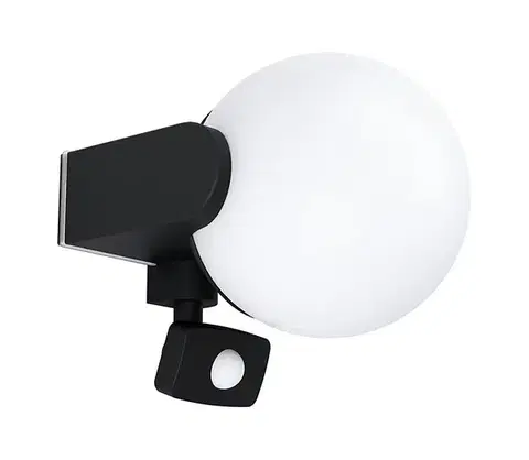 Svietidlá Eglo 99573 - Vonkajšie nástenné svietidlo so senzorom RUBIO 1xE27/15W/230V IP44 99573
