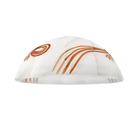 Lampy  Náhradné sklo SFERA E27 120x300 mm biela/oranžová klosz 40