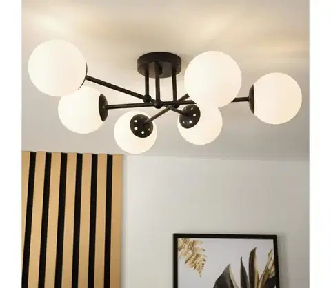 Svietidlá Brilagi - Prisadené stropné svietidlo MALIVA 6xE14/15W/230V čierna/biela LM-6.220/CZARNY/BIAŁY