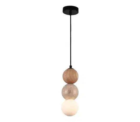 Svietidlá MAXLIGHT P0664 - Závesné svietidlo ALICE na lanku 1xG9/7W/230V, priemer 10 cm, čierna/béžová P0664