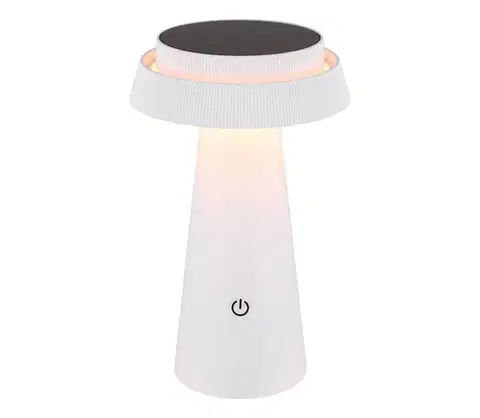 Lampy Globo 36624W - LED Stmievateľná solárna dotyková lampa LED/4W/3,7W IP54 biela 36624W