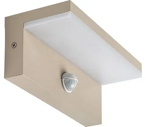 Záhradné lampy Rabalux 77220 - LED vonkajšie nástenné svietidlo so senzorom ZARAGOZA 9W/230V IP54 béžová 77220