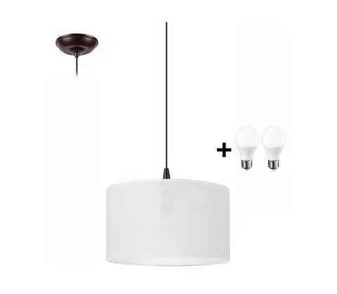 Svietidlá  LED Luster na lanku NOEL 1xE27/60W/230V biela LM-1.163/BIAŁY