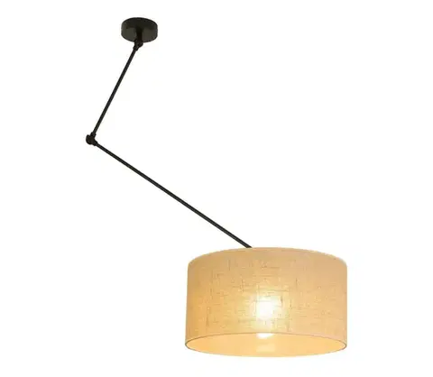 Svietidlá  LED nastaviteľný luster na tyči GORTA 1xE27/60W/230V juta H0292
