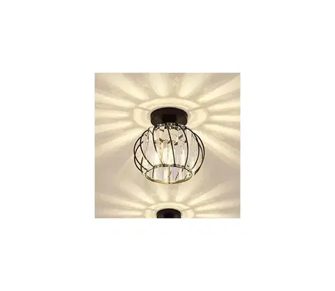 Svietidlá  Stropné svietidlo BELLA 1xE27/40W/230V priemer 20 cm čierne 295ONA1102