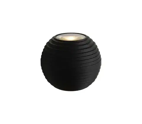 Záhradné lampy Lucide 17804/06/30 - LED vonkajšie nástenné svietidlo AYO 2xLED/3W/230V čierne 17804/06/30