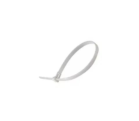Predlžovacie káble  Plastové sťahovacie pásky 2,5x100mm 100ks biela 11159