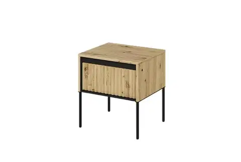 Nočné stolíky Dig-net nábytok Nočný stolík SWING TR-10 | dub artisan
