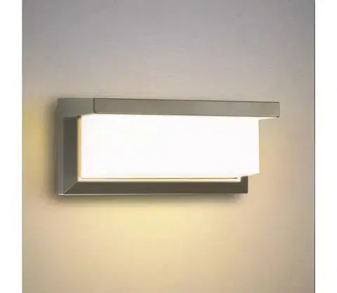 Svietidlá BRILAGI - Vonkajšie nástenné svietidlo BRICKY 1xE27/60W/230V šedá IP54 BRI190