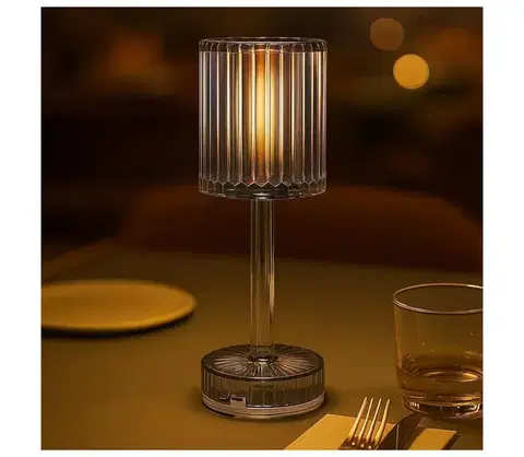 Lampy  LED Nabíjateľná dotyková stolová lampa SIMPLE LED/1W/5V 3000-6000K 2400 mAh dymová ML2290